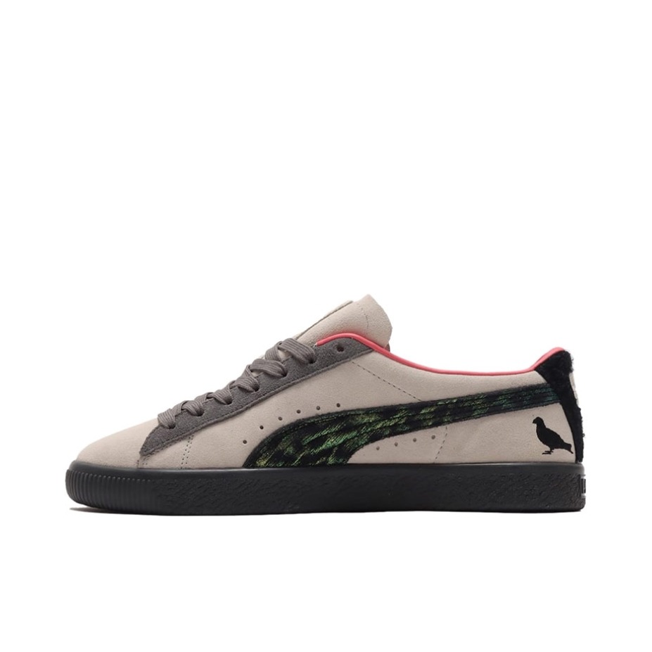 推荐商品：Puma/彪马 Suede Classic 面包鞋 板鞋 舒适百搭防滑耐磨轻便透气复古低帮圆头 Pigeon and Crow Atmos x Staple三方联名/鸽灰/黑色/红棕