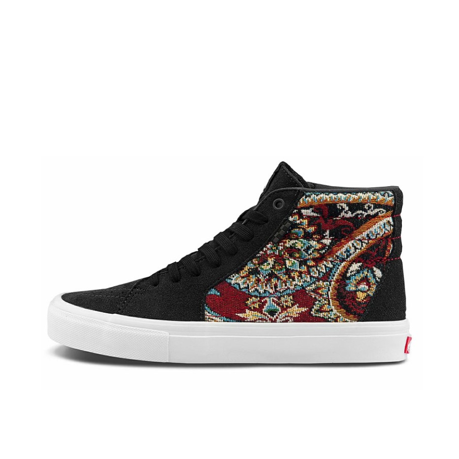 推荐商品：Vans/范斯 SK8-Hi 板鞋 潮流经典拼接复古街头厚底 腰果印花/彩色