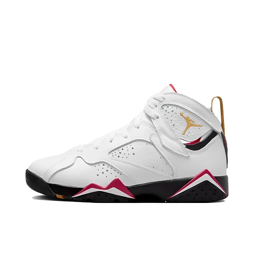 推荐商品：Air Jordan 7 运动休闲鞋 时尚防滑耐磨复古支撑合成革网布潮流 Cardinal GS/白色/红色