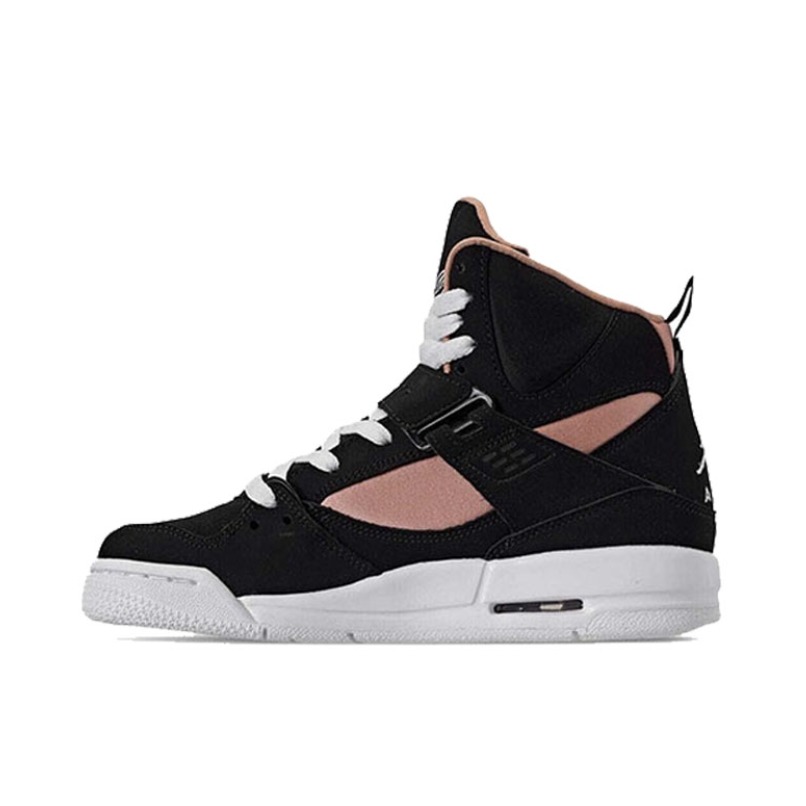 推荐商品：Air Jordan Flight 45 篮球鞋 复古耐磨轻便减震休闲潮流防滑合成革 GS/黑色/粉色