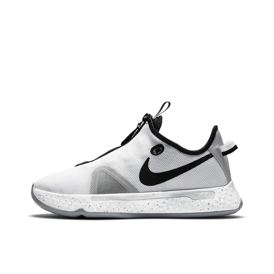 推荐商品：Nike Paul George Pg 4 保罗乔治4代 拉链 缓震透气训练抗冲击网布包裹性织物耐磨 实战 篮球鞋 国内版/白色/黑色/灰色