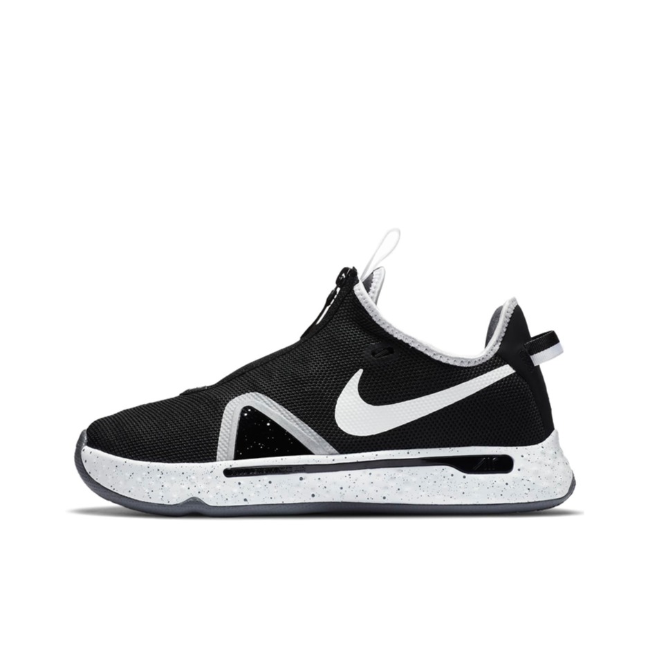 推荐商品：Nike Paul George Pg 4 保罗乔治4代 拉链 缓震透气训练抗冲击网布包裹性织物耐磨 实战 篮球鞋 黑色/白色/灰色