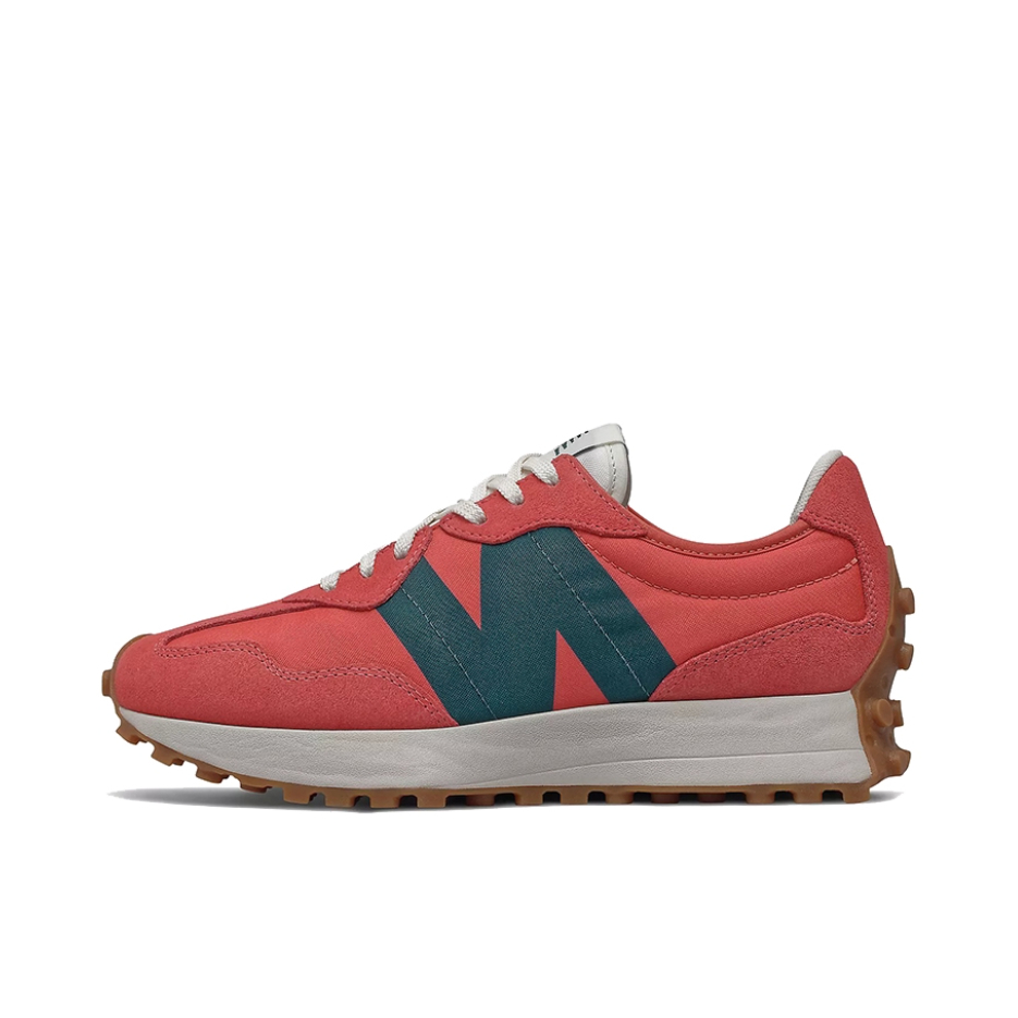 推荐商品：【IU同款】 New Balance 327 跑鞋 舒适复古防滑耐磨休闲透气减震拼接运动防水织物慢跑圆头 橘红