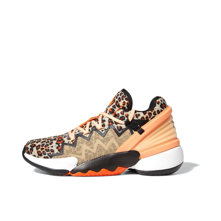 推荐商品：adidas D.O.N. Issue 2 米切尔2代 篮球鞋 减震透气防滑耐磨实战 豹纹/橙色/黑色/白色