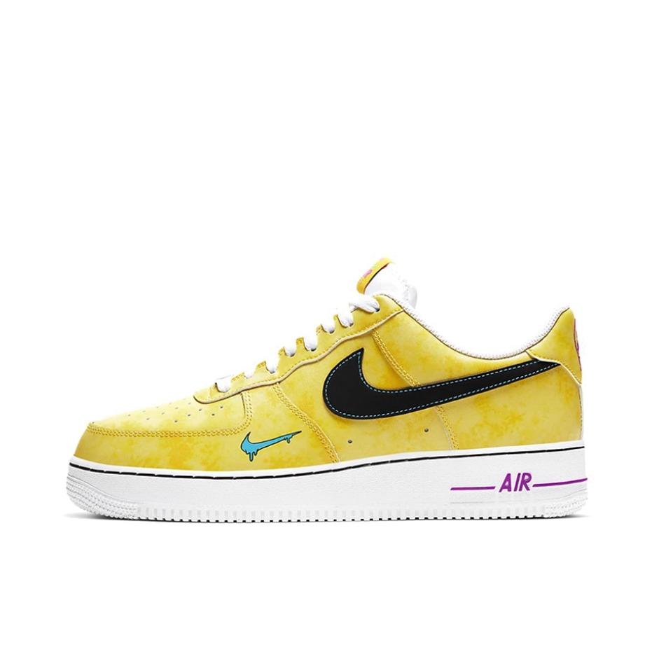 推荐商品：Nike Air Force 1 空军一号 板鞋 轻便舒适百搭耐磨防滑复古 Peace, Love, and Basketball GS/黄色/黑色/白色