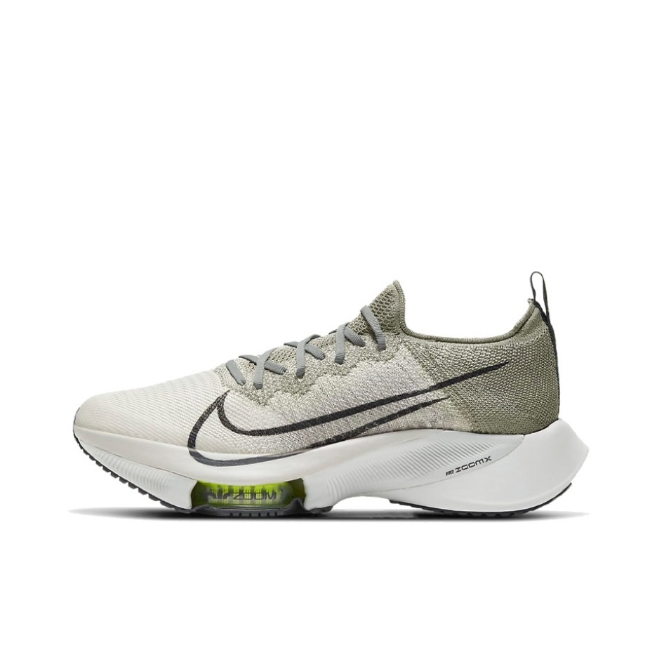 推荐商品：Nike Air Zoom Tempo NEXT% 跑鞋 全掌稳定支撑耐磨透气防滑碳板跑道耐穿 灰黑/浅骨色