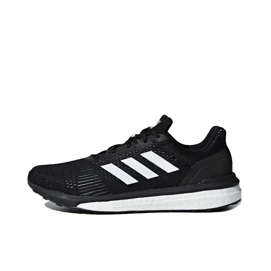 推荐商品：adidas Solar Drive 缓震轻便 防滑耐磨 舒适透气 简约百搭 织物 跑鞋 White/Black 黑色