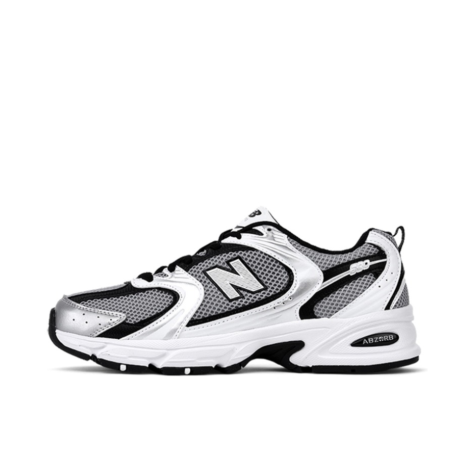 推荐商品：New Balance MR530 跑鞋 圆头经典拼接复古缓震防滑耐磨网面透气支撑 白色/灰色/黑色