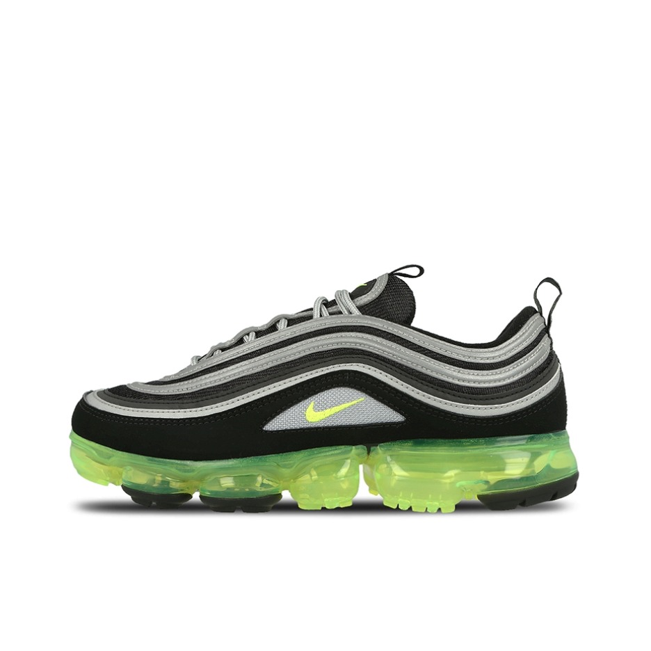 推荐商品：Nike Air VaporMax 97 跑鞋 时尚透气防滑轻便低帮全掌运动 Japan 黑/荧光绿
