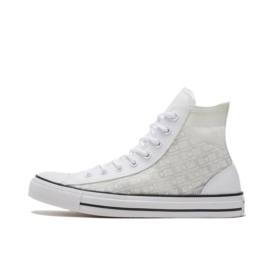 推荐商品：Converse/匡威 Chuck Taylor All Star 帆布鞋 常青款轻便防滑耐磨百搭复古圆头减震贴合高帮 白/透明