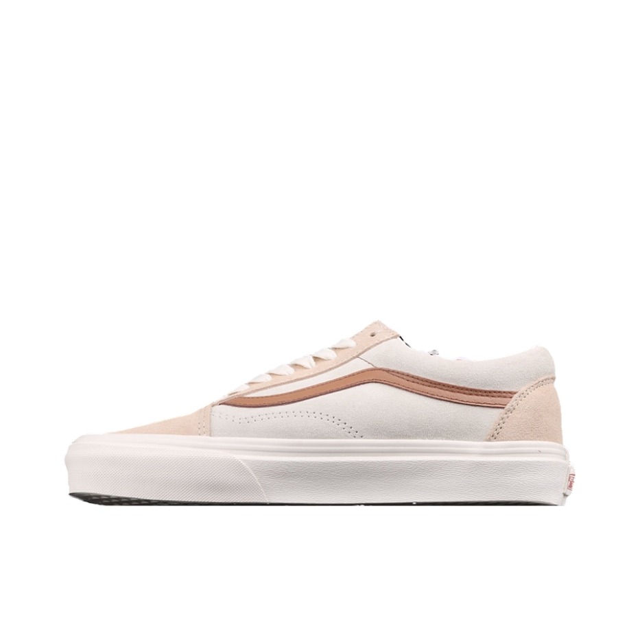 推荐商品：Vans/范斯 Old Skool 滑板鞋 板鞋 轻便防滑复古舒适经典 Madewell联名/奶白/咖啡棕