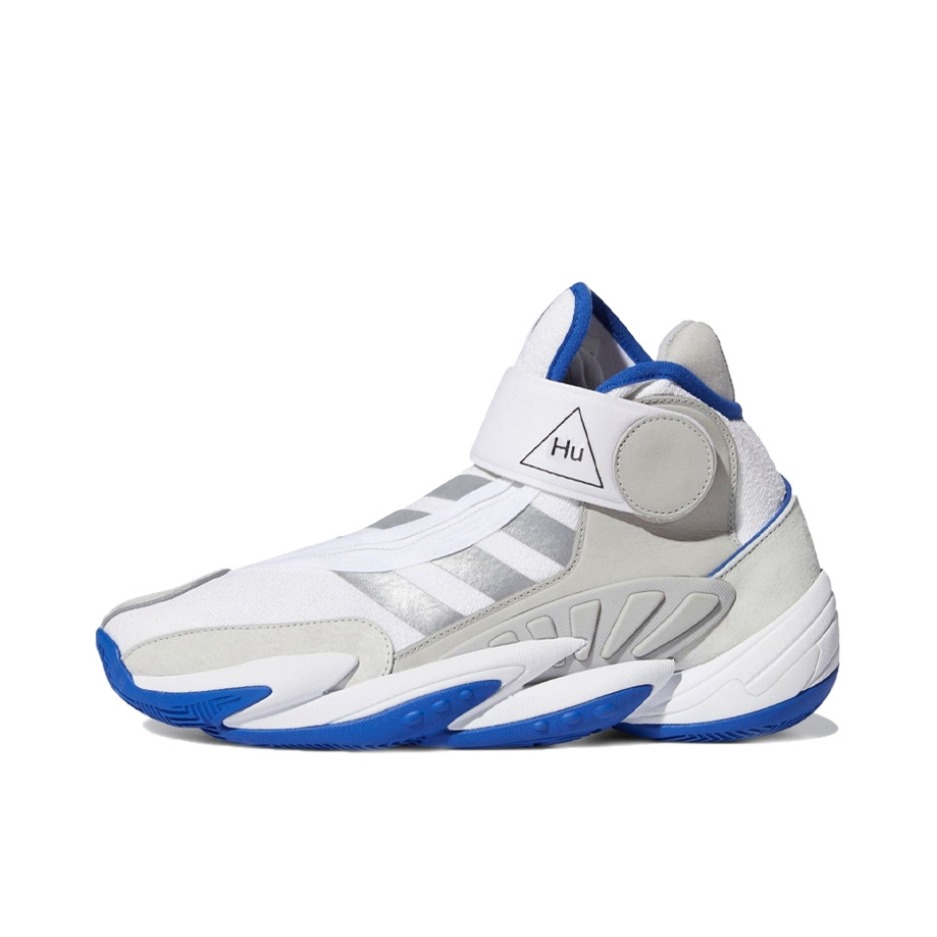 推荐商品：adidas 0 to 60 STMT 篮球鞋 减震回弹防滑耐磨支撑包裹性织物 Pharrell Williams联名/白色/灰色/蓝色