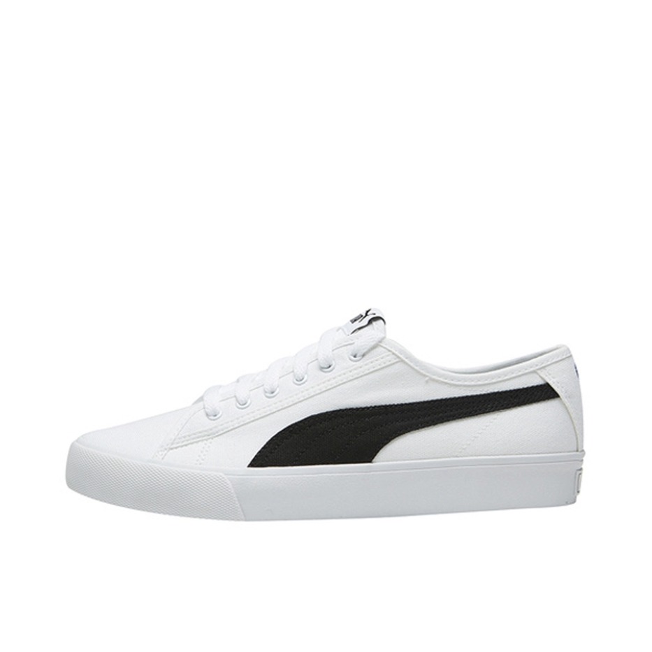 推荐商品：Puma/彪马 Bari 时尚复古 防滑耐磨 轻便透气 休闲 帆布鞋 白黑/硫化底