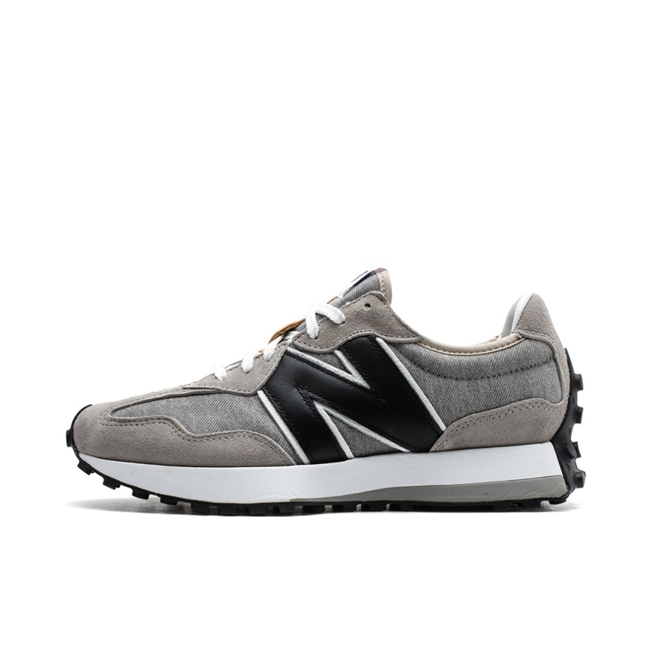 推荐商品：【IU同款】 New Balance 327 跑鞋 舒适复古防滑耐磨休闲透气减震拼接运动防水织物慢跑圆头 Levis联名/浅灰/黑色