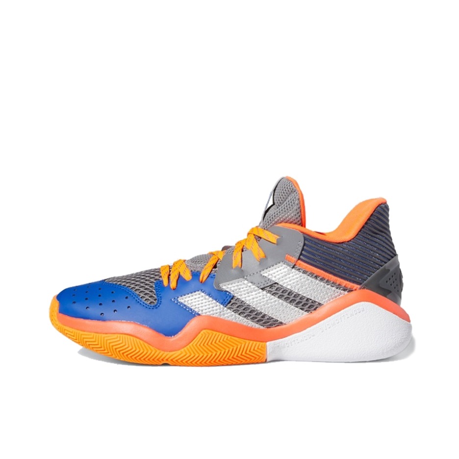推荐商品：adidas Harden Stepback 1 篮球鞋 减震回弹防滑耐磨实战 黄蓝白