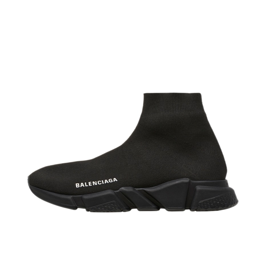 推荐商品：BALENCIAGA SPEED 防滑耐磨 舒适休闲 圆头套脚 高帮 童鞋 中童/黑色