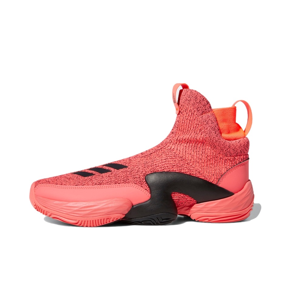 推荐商品：adidas N3xt L3v3l 2020 篮球鞋 舒适透气防滑耐磨合成革复古潮流休闲百搭 粉色/黑色/橙色