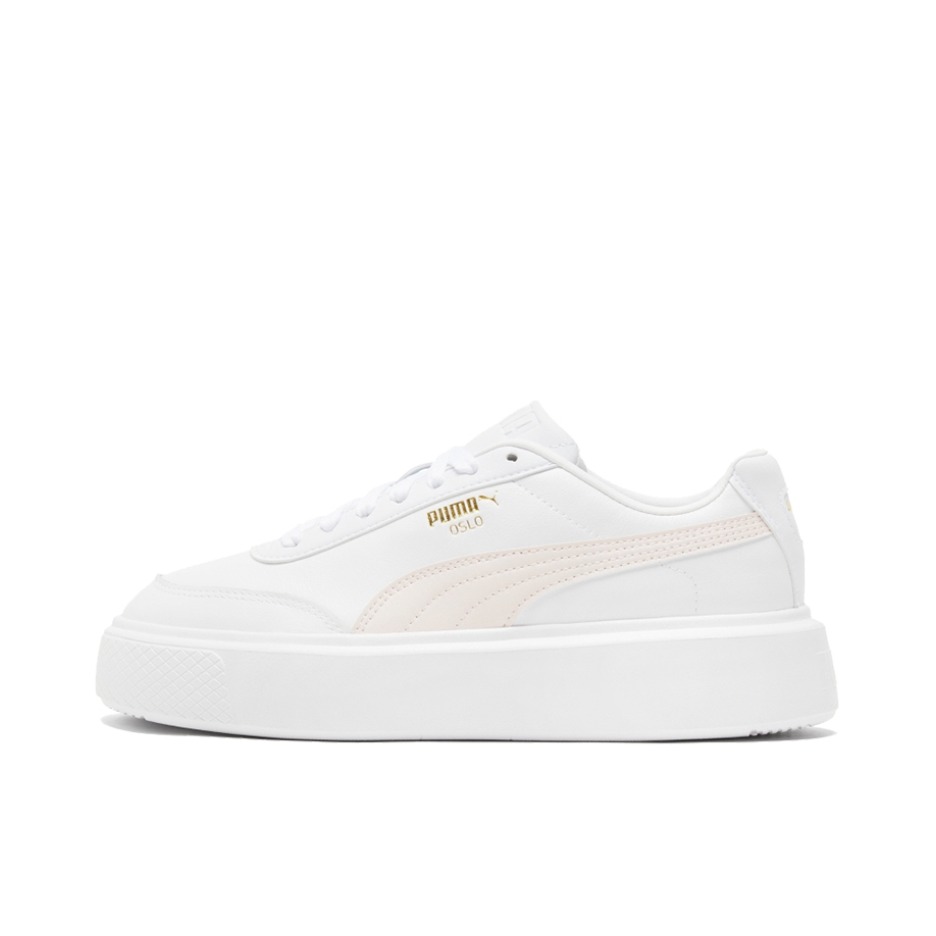 推荐商品：Puma/彪马 Oslo Maya 运动休闲鞋 防滑耐磨舒适百搭潮流复古厚底透气 白色/粉色