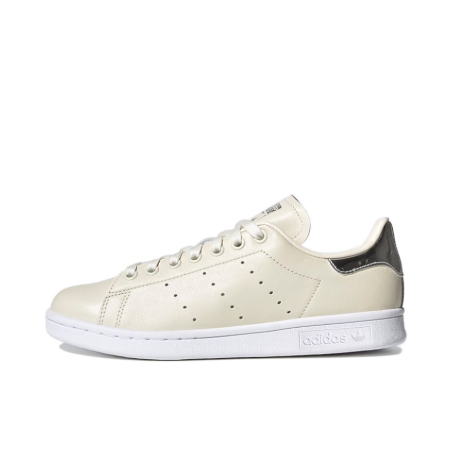 推荐商品：adidas Originals Stan Smith 板鞋 减震透气轻便低帮包裹性 奶油/银色