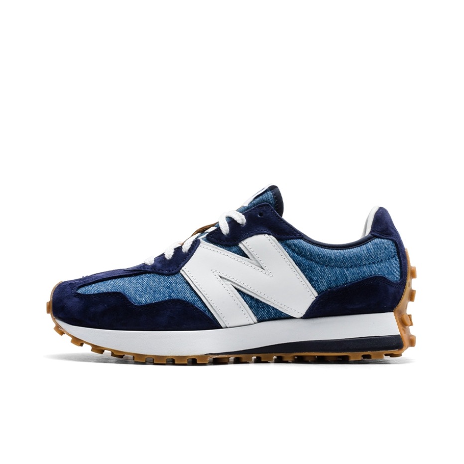推荐商品：【IU同款】 New Balance 327 跑鞋 舒适复古防滑耐磨休闲透气减震拼接运动防水织物慢跑圆头 Levis联名/海军蓝/灰色/白色