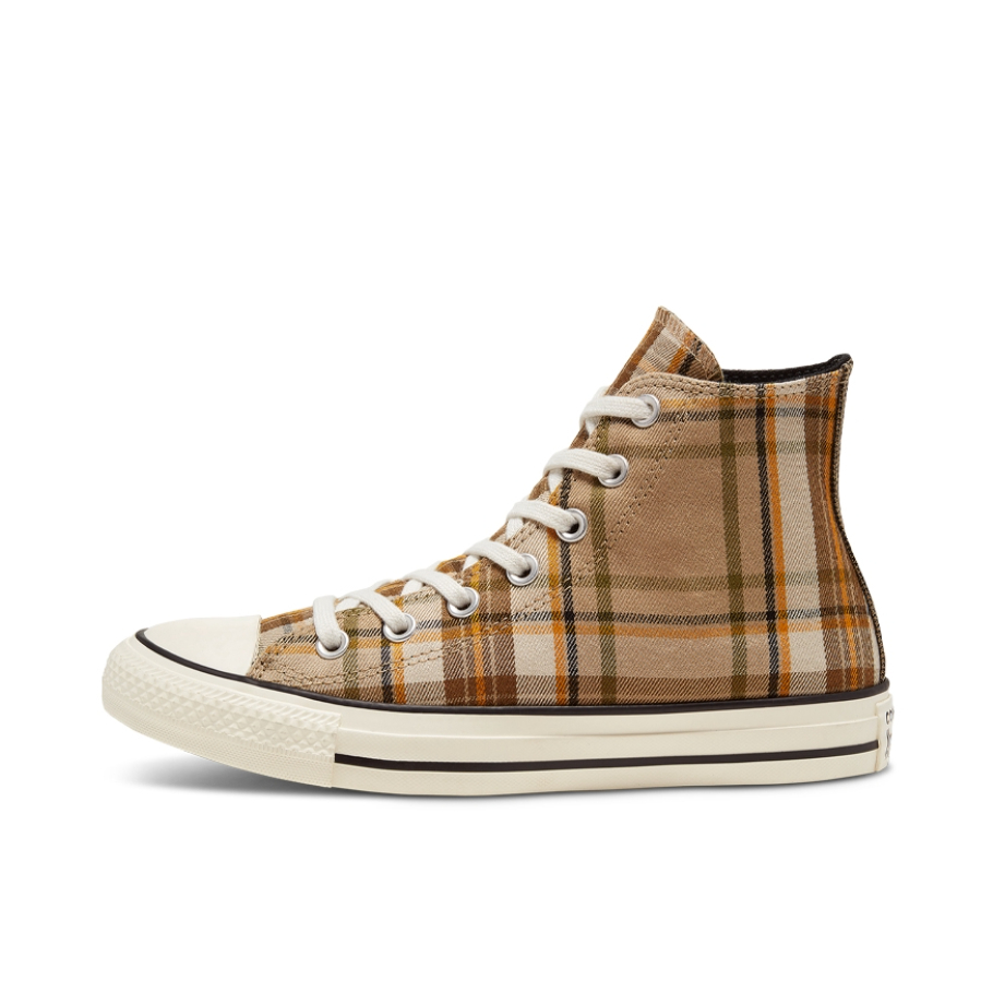 推荐商品：Converse/匡威 Chuck Taylor All Star 帆布鞋 常青款轻便防滑耐磨百搭复古圆头减震贴合高帮 卡其色/黑
