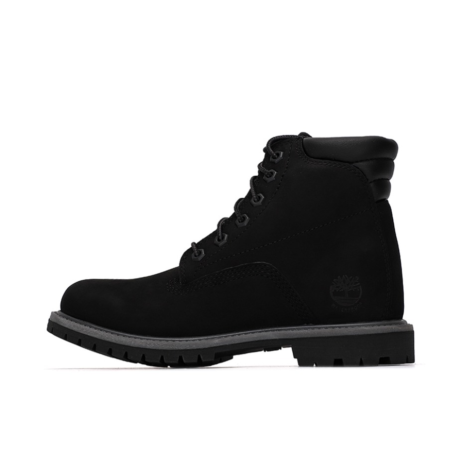 推荐商品：Timberland/添柏岚 Waterville 减震防水 户外休闲 马丁靴 纯黑/灰色