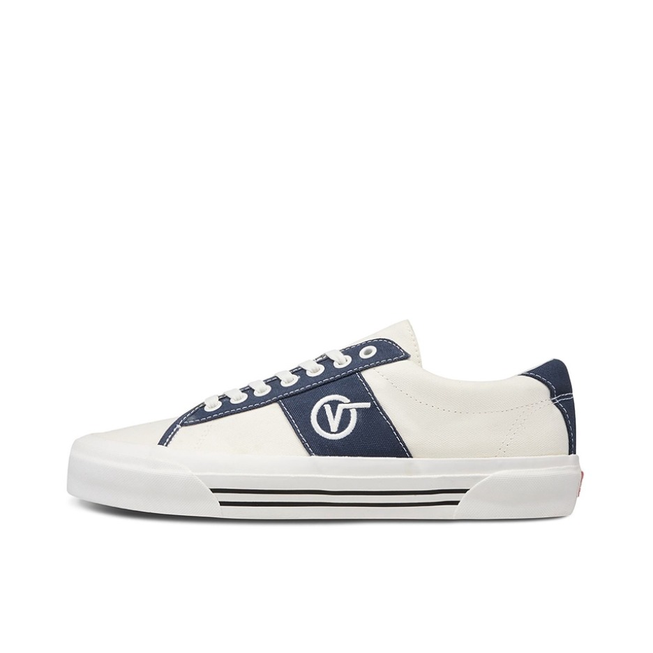 推荐商品：Vans/范斯 Sid Pro 板鞋 防滑耐磨轻便透气舒适百搭复古 Vault/灰白蓝