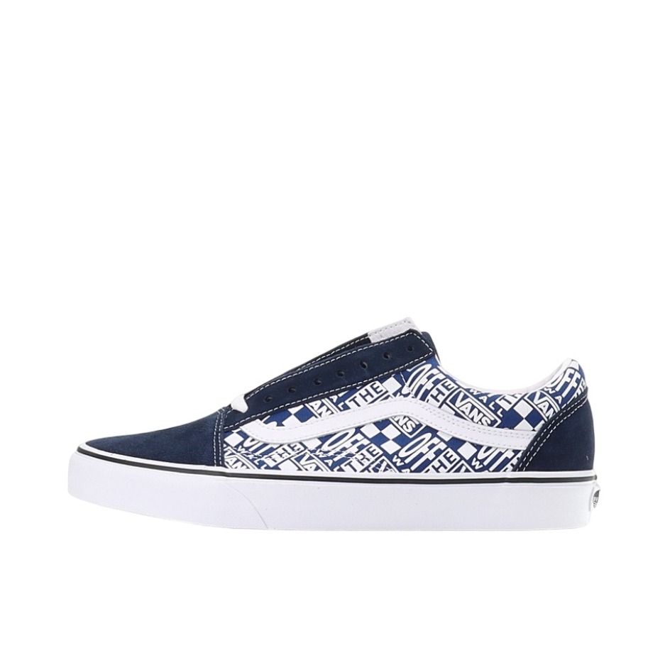 推荐商品：Vans/范斯 Old Skool 滑板鞋 板鞋 轻便防滑复古舒适经典 蓝色/白色字母
