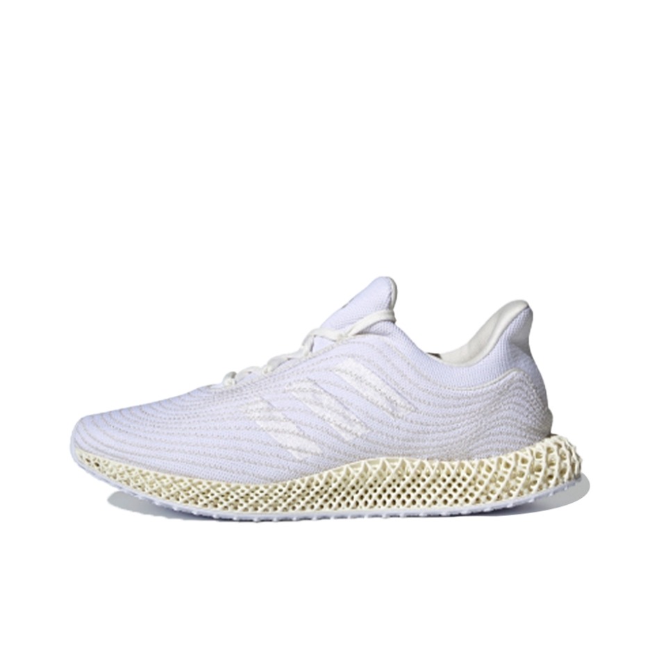 推荐商品：adidas Ultra Boost 4D 跑鞋 碳板织物防滑耐磨透气运动休闲 Parley联名/白色