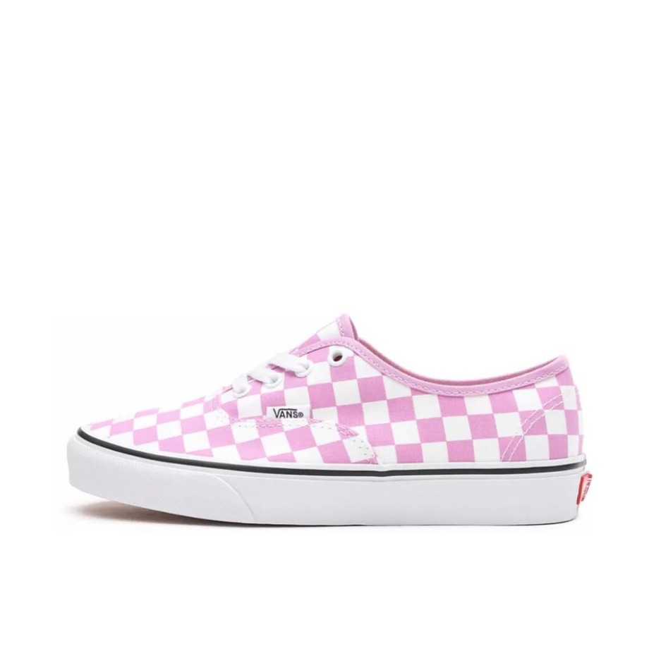 推荐商品：Vans/范斯 Authentic 潮流休闲 轻便舒适 防滑耐磨 百搭运动 复古 板鞋 淡紫色棋盘格