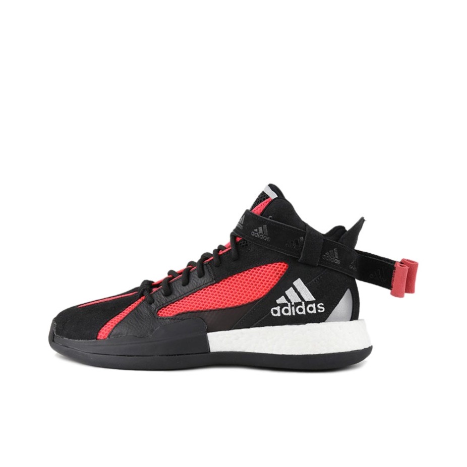 推荐商品：adidas Posterize 防滑耐磨 舒适透气 篮球鞋 Black/Red 黑红