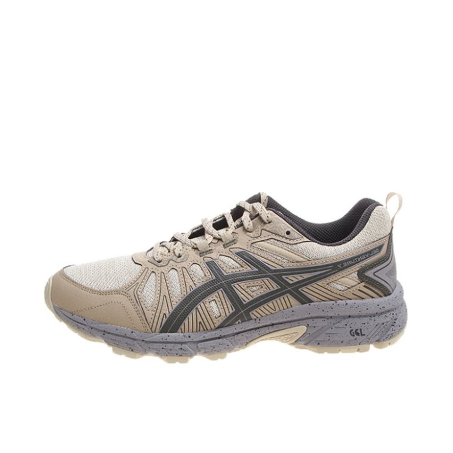 推荐商品：Asics/亚瑟士 Gel-Venture 7 型格越野 抓地 缓冲 缓震回弹 跑鞋 浅褐色/深棕色
