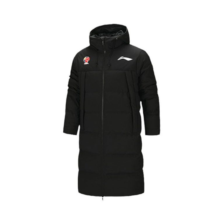 【谷爱凌同款】Li Ning 宽松防风保暖中长款连帽羽绒服 AYMQ099
