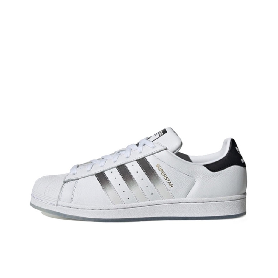 推荐商品：【宋雨琦同款】 adidas Originals Superstar 板鞋 轻便贝壳头薄底舒适百搭耐磨复古 White/Black 白黑/渐变LOGO