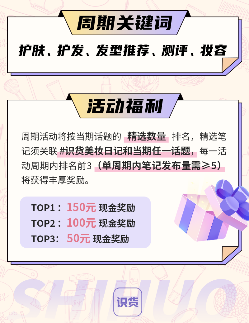 识货美妆日记VOL.4第一周期来啦