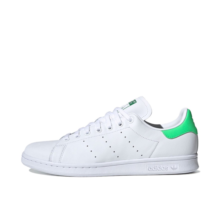 推荐商品：adidas Originals Stan Smith 板鞋 减震透气轻便低帮包裹性 白色/网球绿