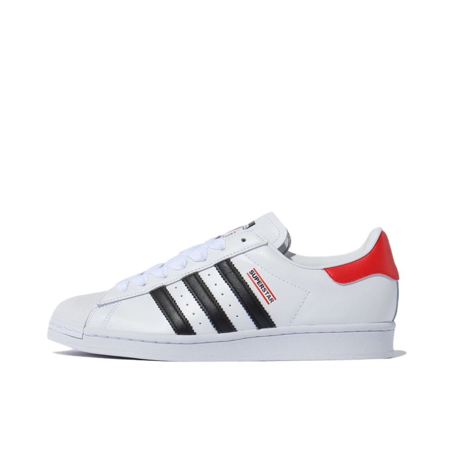 推荐商品：【宋雨琦同款】 adidas Originals Superstar 板鞋 轻便贝壳头薄底舒适百搭耐磨复古 Run-DMC联名/白色/红色/黑色/红尾