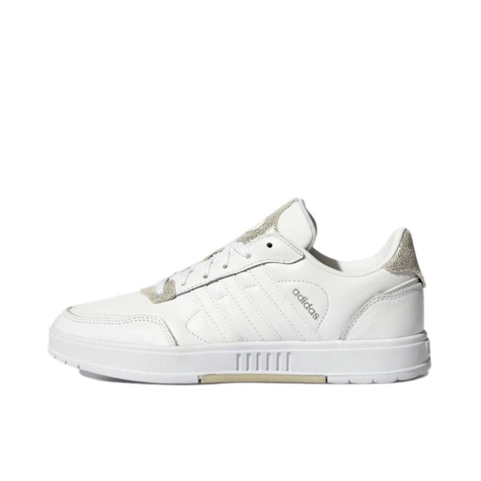 推荐商品：adidas NEO Courtmaster 板鞋 百搭复古防滑耐磨轻便透气合成革 女款/白色/金色