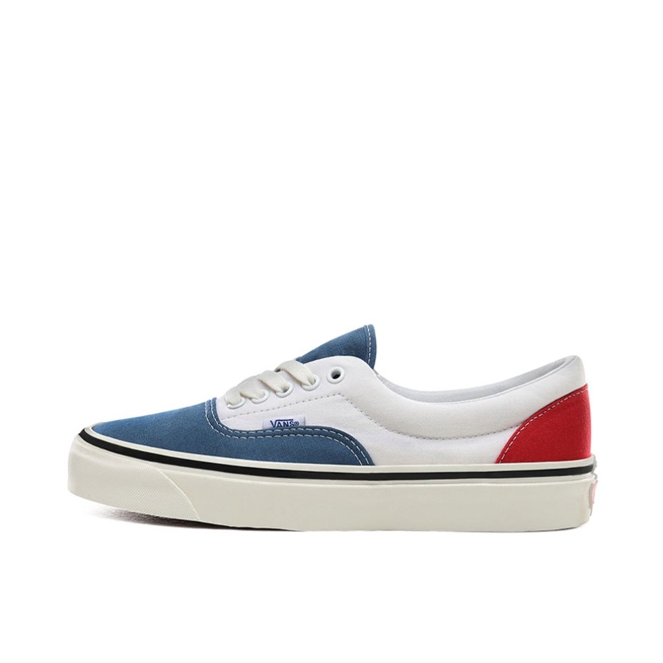 推荐商品：Vans/范斯 Era Lx Comfycusra 轻便 复古 帆布鞋 SteelBlue/White/Red 安纳海姆/蓝白红