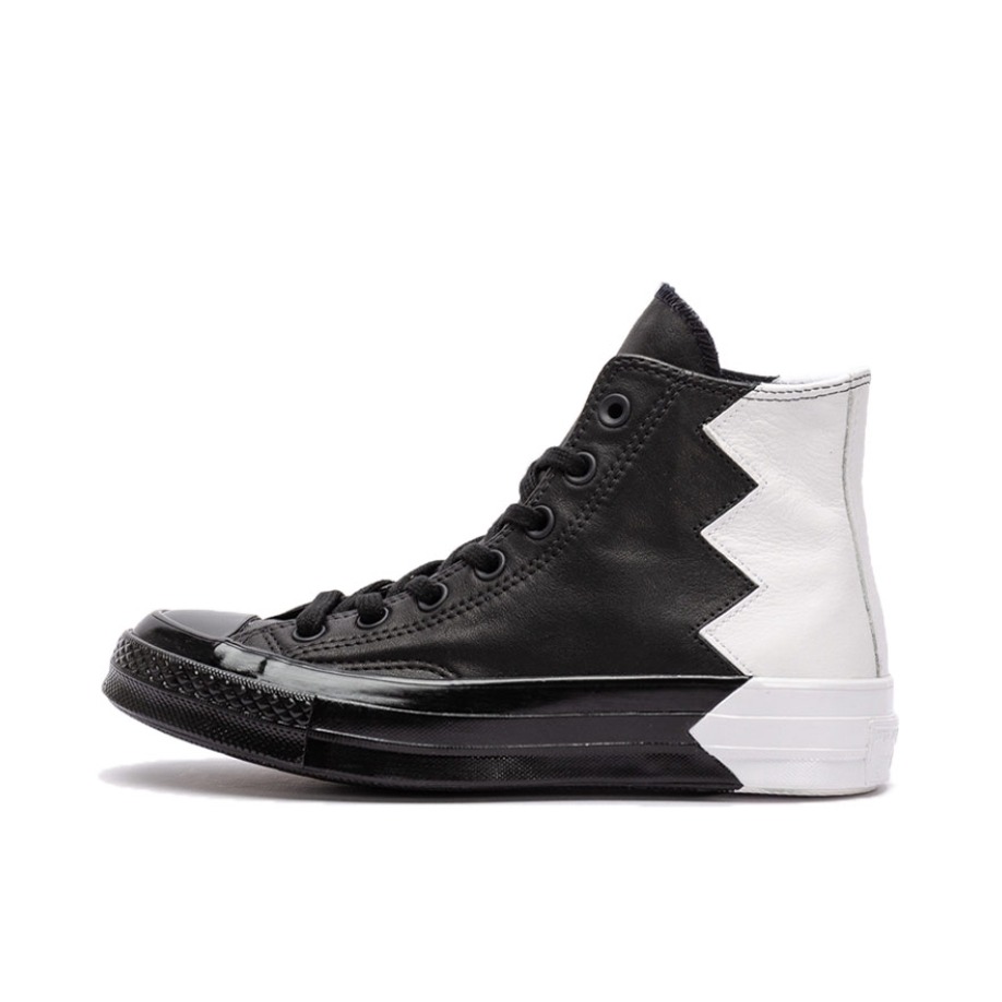 推荐商品：Converse/匡威 1970s 帆布鞋 圆头防滑经典复古轻便时尚拼接百搭 White/Black 黑白 拼接