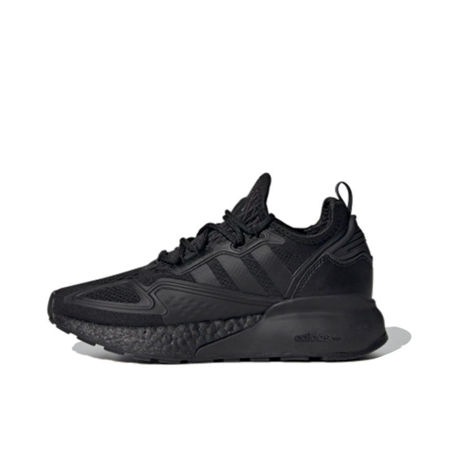 推荐商品：adidas Originals ZX 2K Boost 缓震轻便 透气 织物 跑鞋 全黑