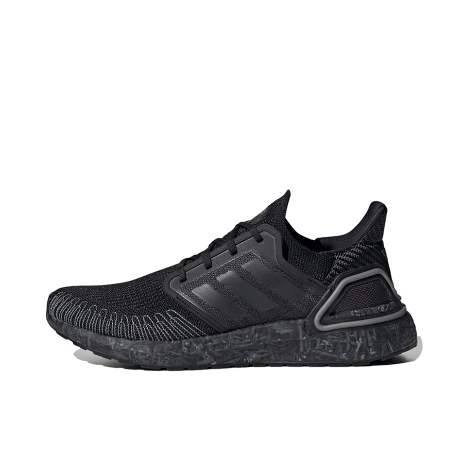 推荐商品：adidas UltraBoost 2020 经典UB 跑鞋 织物缓震回弹抗扭转圆头轻运动 James Bond 007联名/黑色/灰色