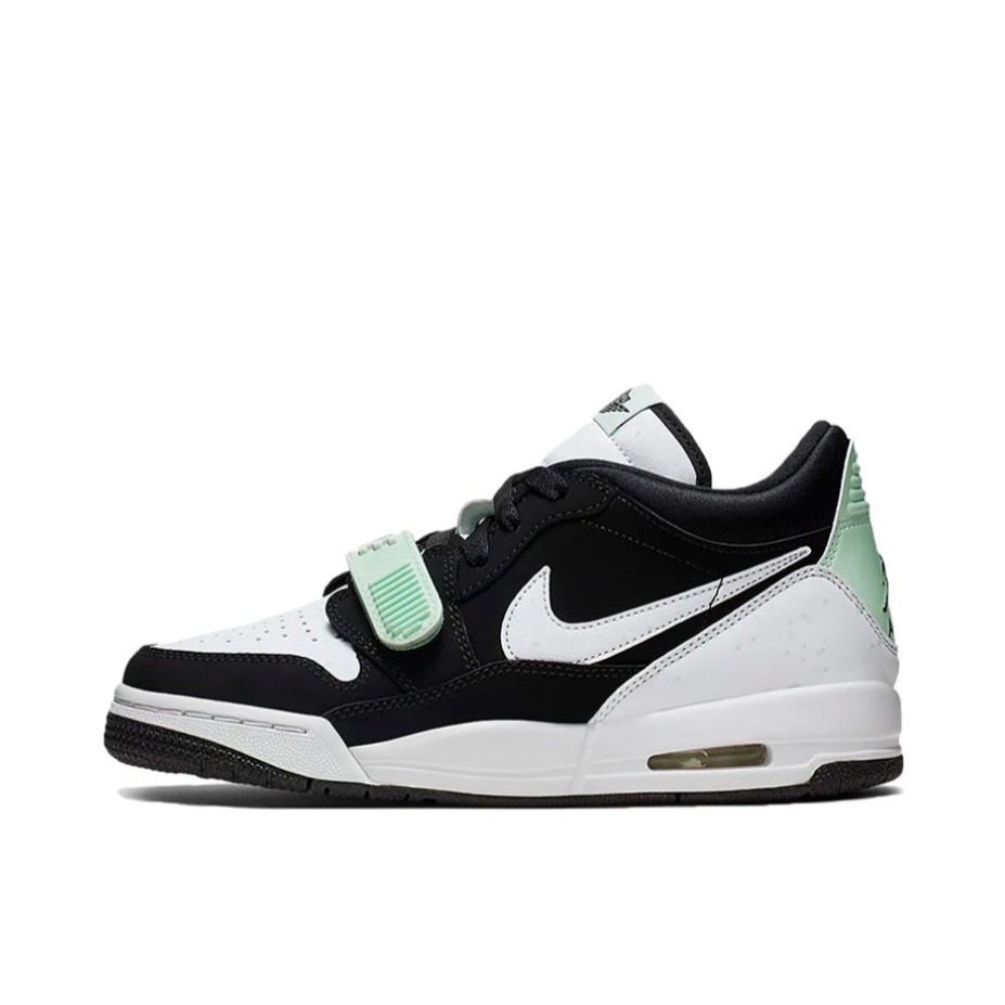 推荐商品：Air Jordan Legacy 312 板鞋 运动休闲鞋 三合一魔术贴缓震复古回弹合成革 Black/White/PaleGreen GS/黑/白/荧光绿