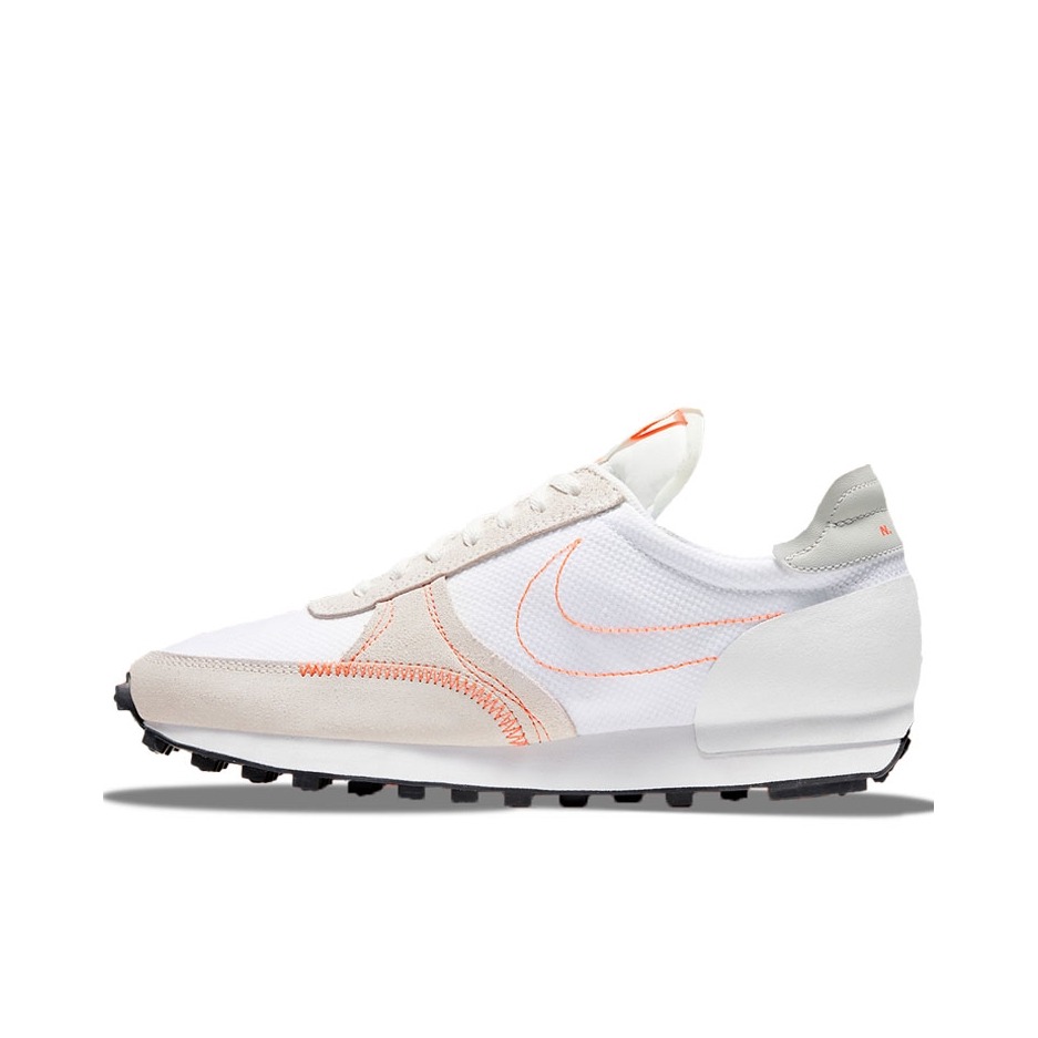 推荐商品：Nike Daybreak 解构 跑鞋 华夫鞋 复古耐磨舒适休闲轻便透气织物运动合成革减震防滑低帮 女款/白色/米灰/橙色