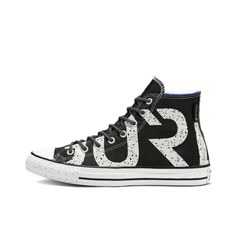 推荐商品：Converse/匡威 Chuck Taylor All Star 帆布鞋 常青款轻便防滑耐磨百搭复古圆头减震贴合高帮 Gore-Tex/黑白字母