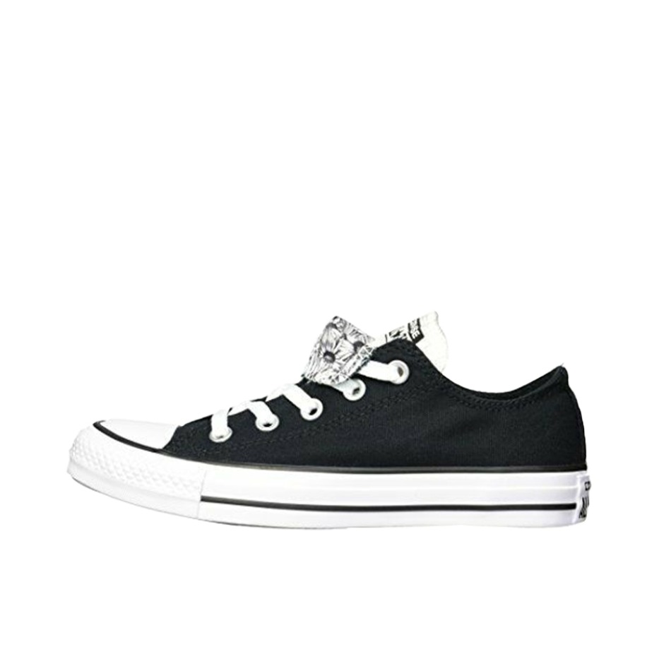 推荐商品：Converse/匡威 Chuck Taylor All Star 帆布鞋 常青款轻便防滑耐磨百搭复古圆头减震贴合高帮 黑色/翻舌