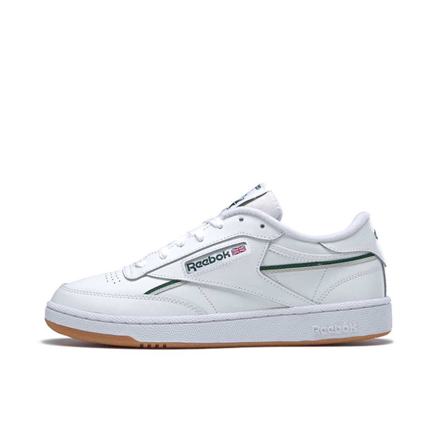 推荐商品：Reebok/锐步 Club C 潮流复古 百搭 舒适轻便 防滑耐磨 运动 T头 板鞋 白色/绿色/棕色