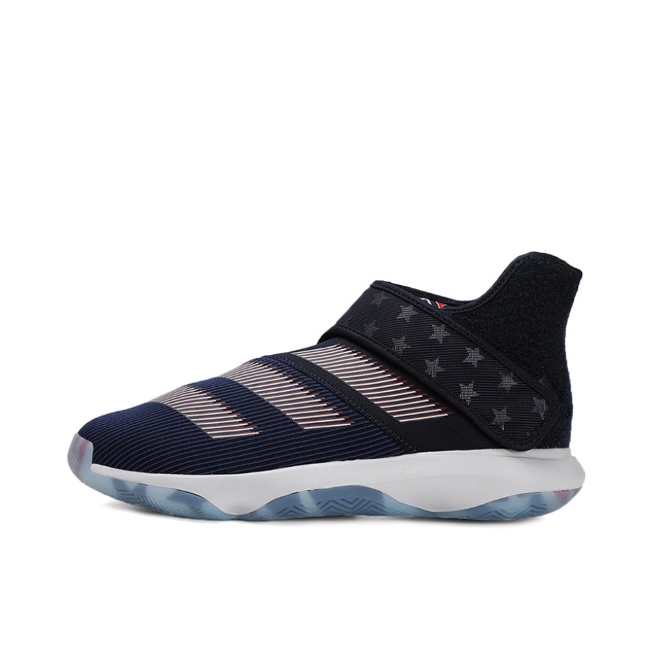 推荐商品：adidas Harden B/E 3 篮球鞋 减震回弹魔术贴 Black/Pink 美国国旗