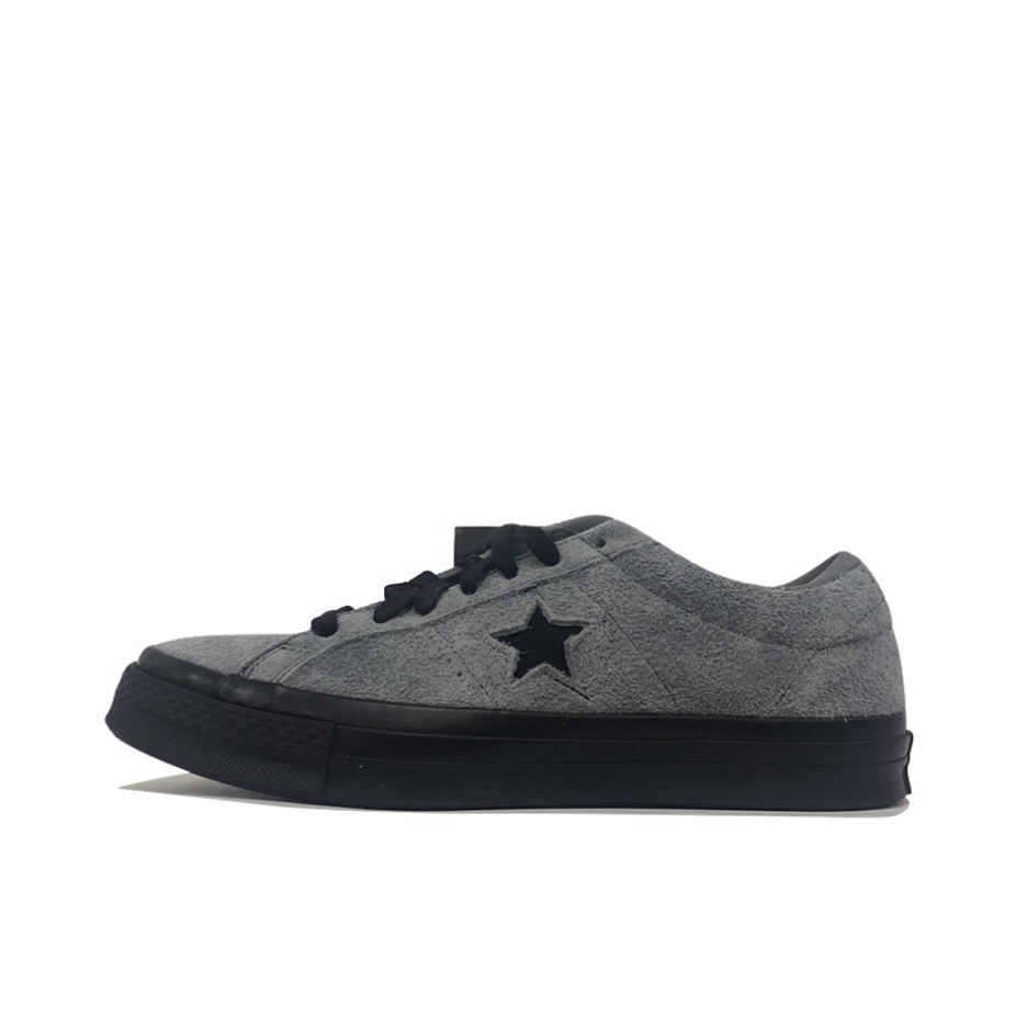 推荐商品：Converse/匡威 One Star 翻毛皮 防滑 复古 星星鞋 板鞋 灰色/黑色