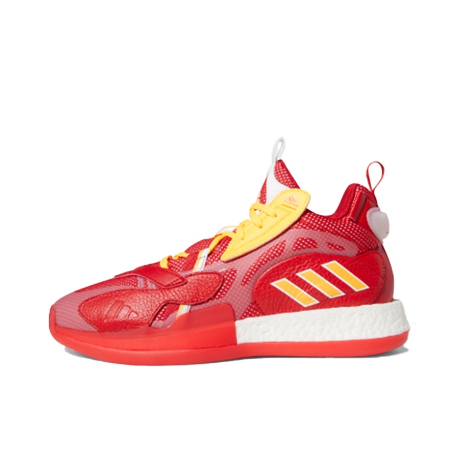推荐商品：adidas Zone Boost 篮球鞋 缓震耐磨防滑实战训练 红色